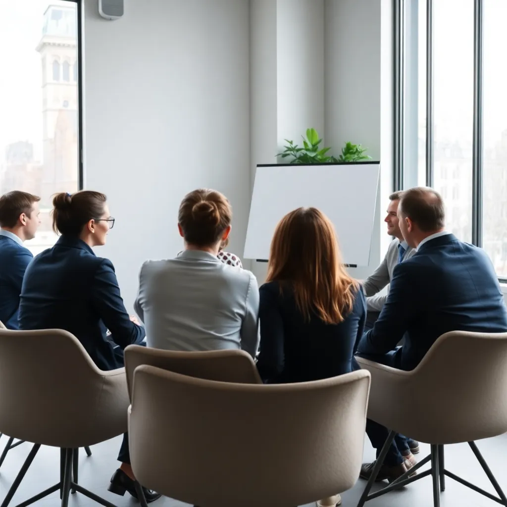Intensieve coaching sessie tussen coach en cliënt in comfortabele ruimte