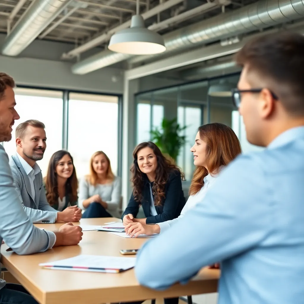 Coach en cliënt die samen doelen formuleren met aantekeningen en laptop