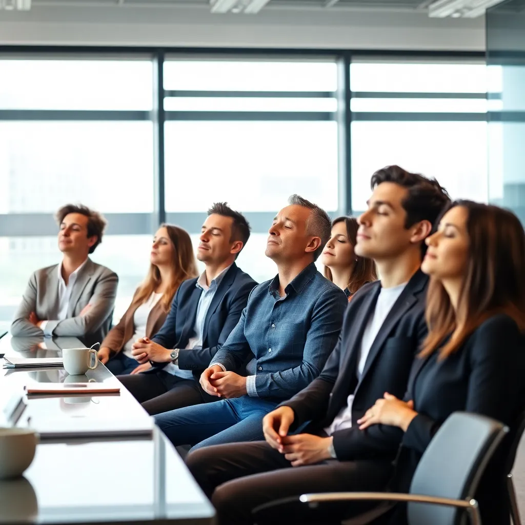 Coach en cliënt tijdens kennismakingsgesprek in moderne kantoorruimte