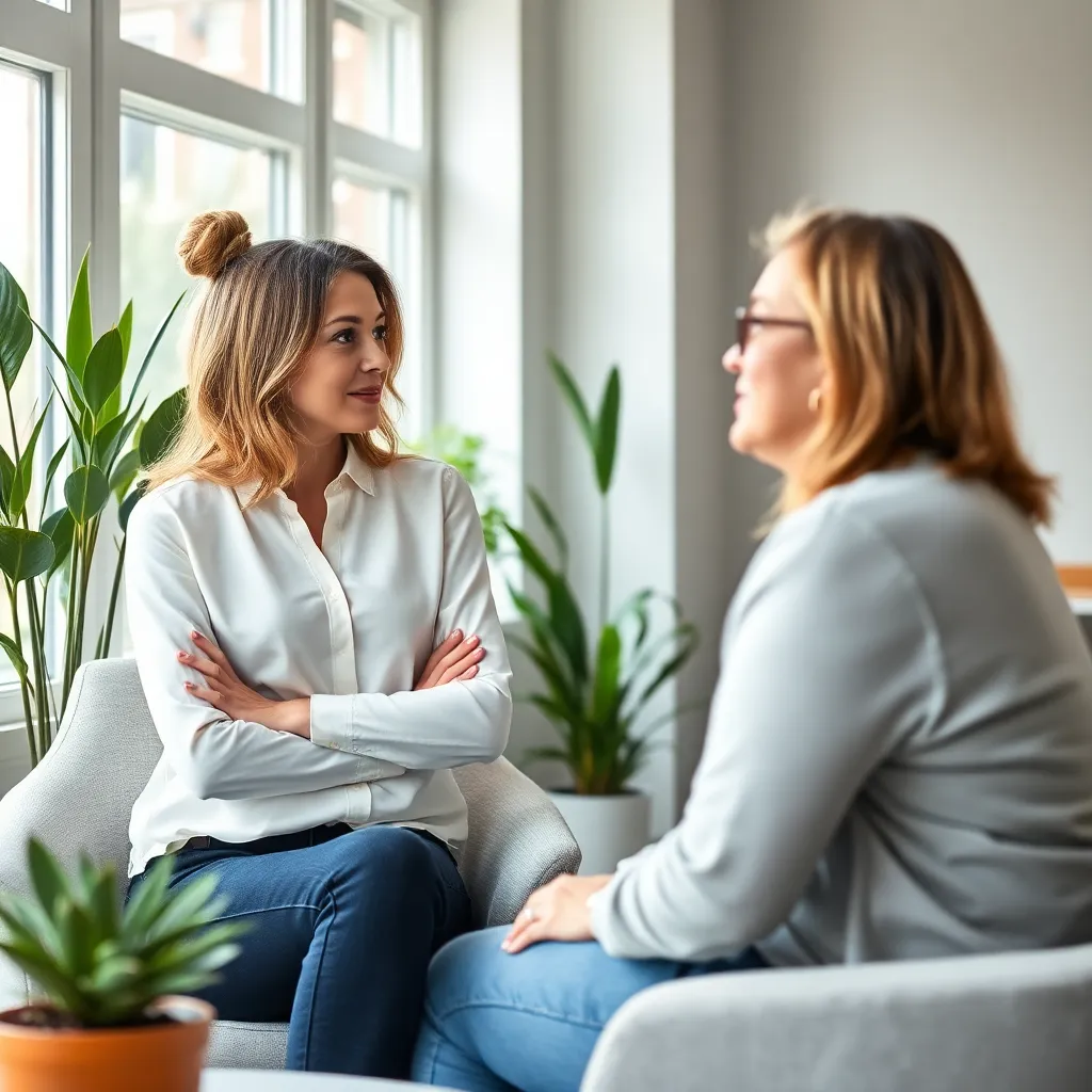 Professional die mindfulness oefening doet op kantoor