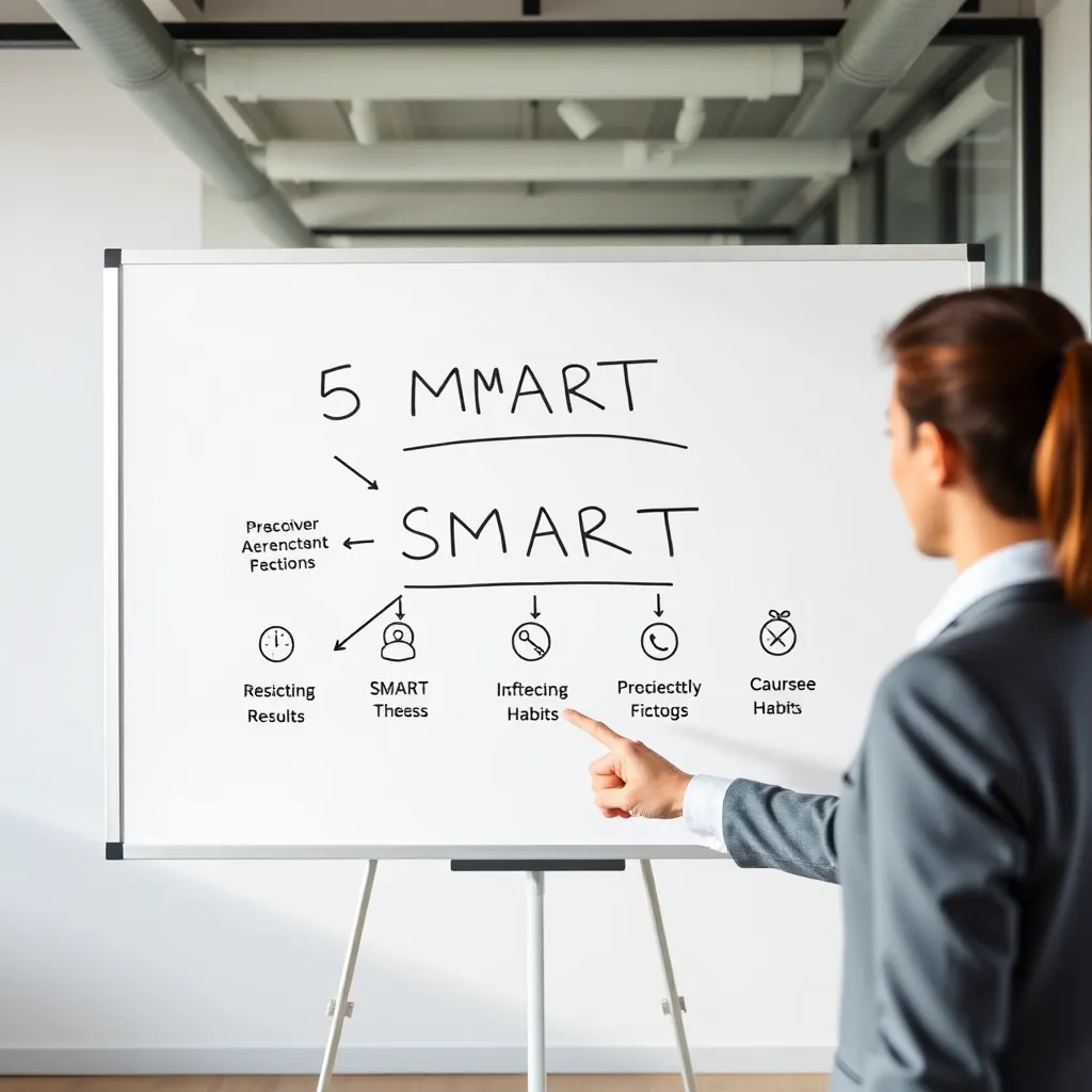 Visualisatie van de vijf SMART-componenten